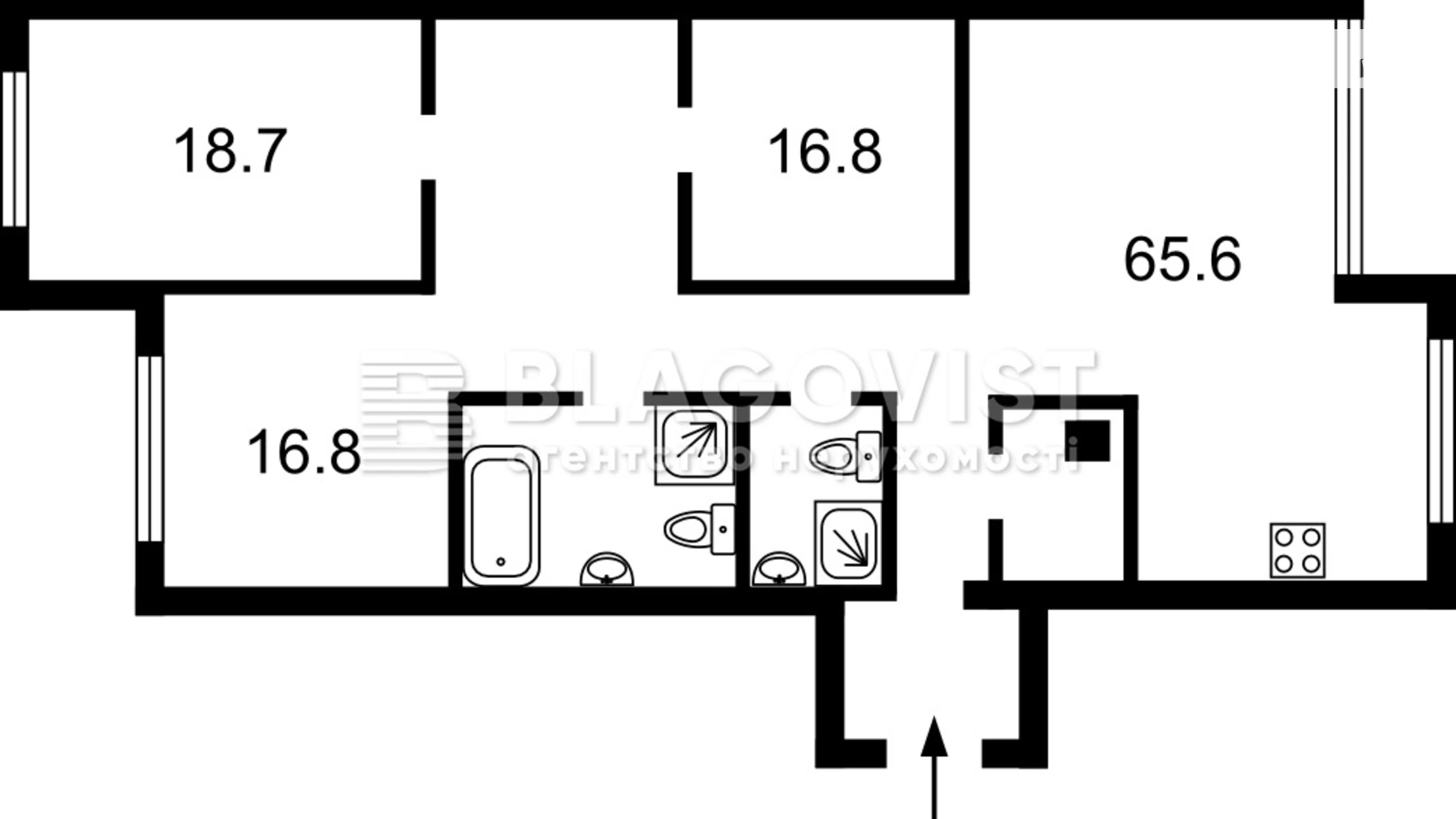 Продается 3-комнатная квартира 130 кв. м в Киеве, ул. Андрея Верхогляда(Драгомирова), 12 - фото 2