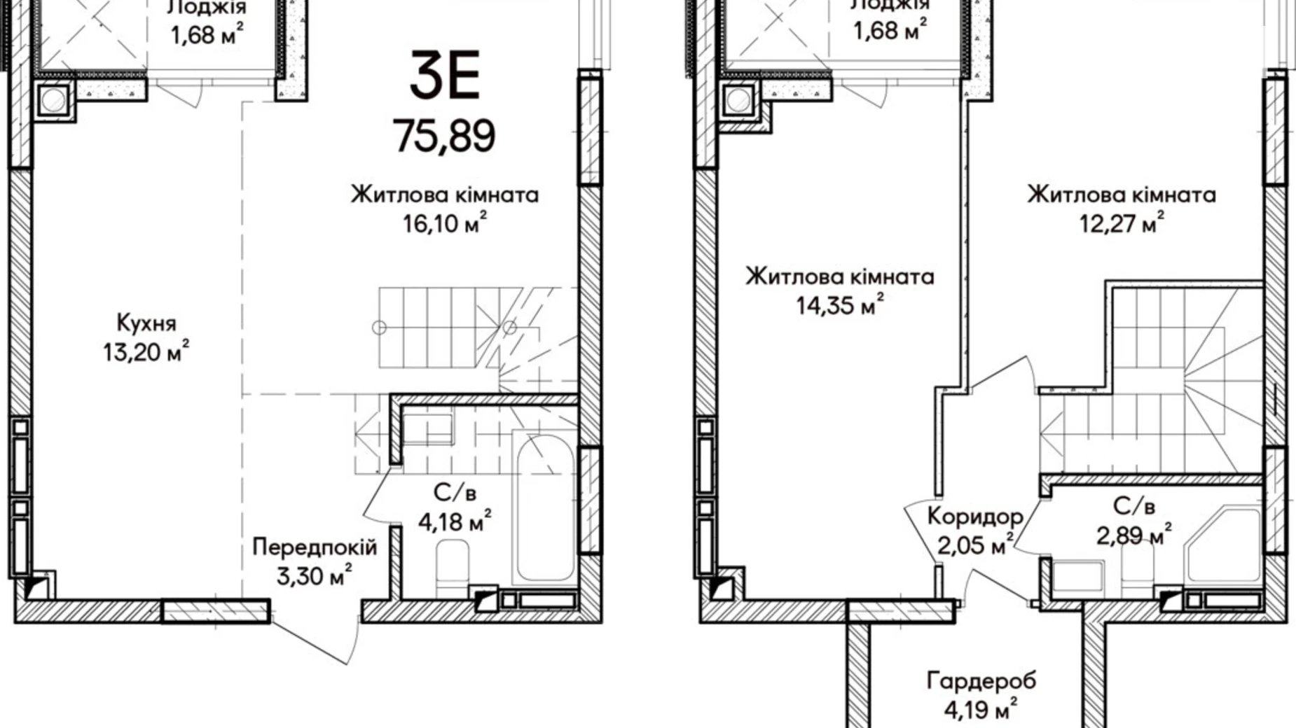Продается 3-комнатная квартира 76 кв. м в Ирпене, ул. Ольги Кобылянской(Достоевского), 1В - фото 2
