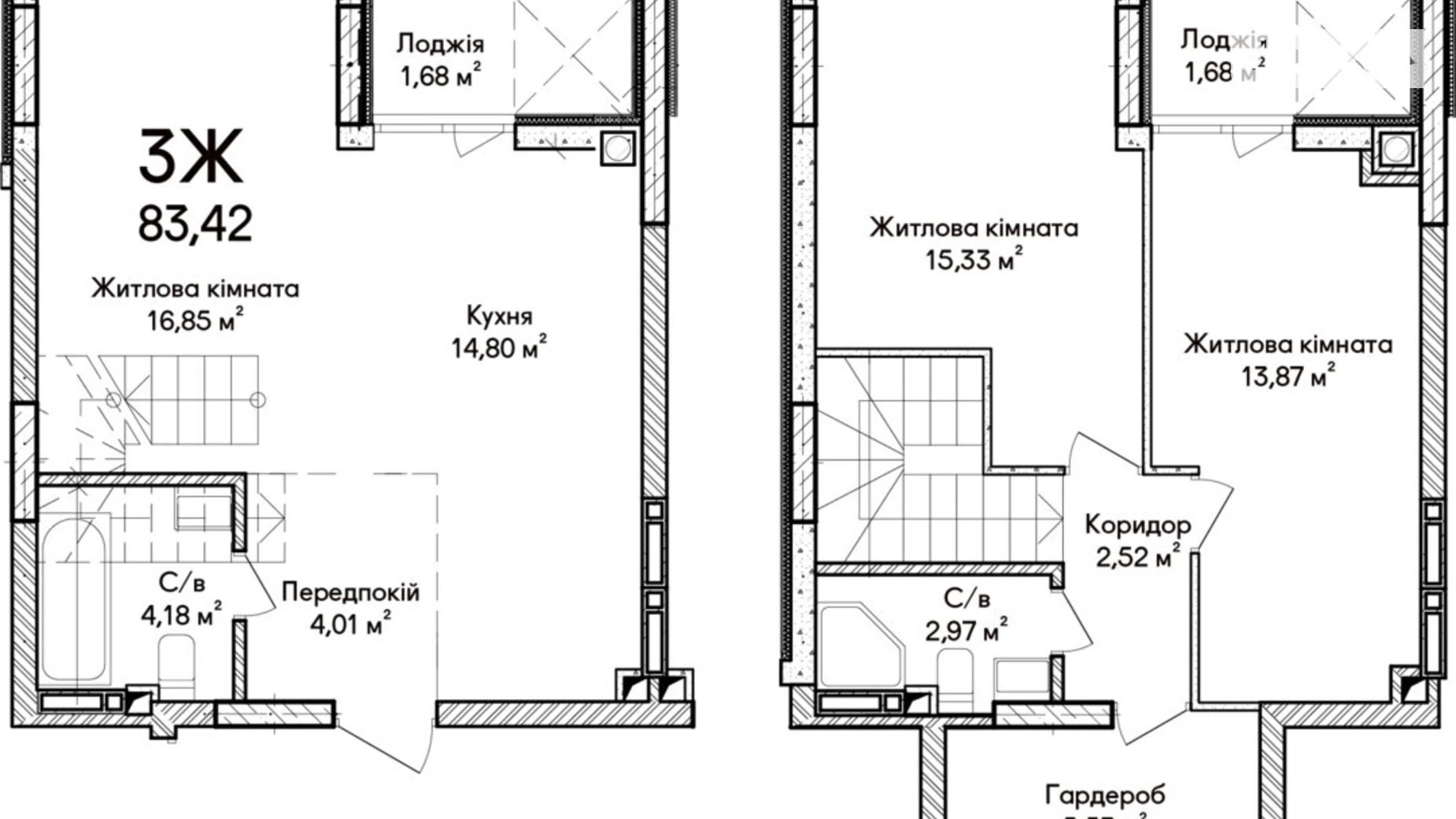 Продается 3-комнатная квартира 83 кв. м в Ирпене, ул. Ольги Кобылянской(Достоевского), 1В - фото 2