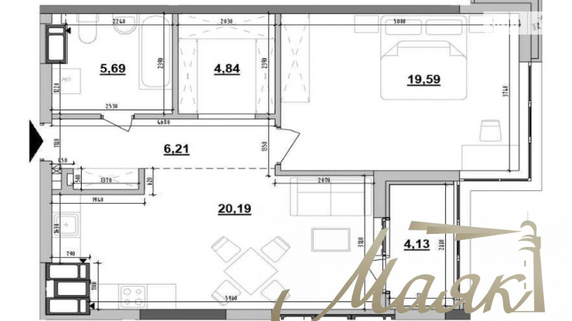 Продается 1-комнатная квартира 60.65 кв. м в Киеве, ул. Коновальца Евгения, 30 - фото 4