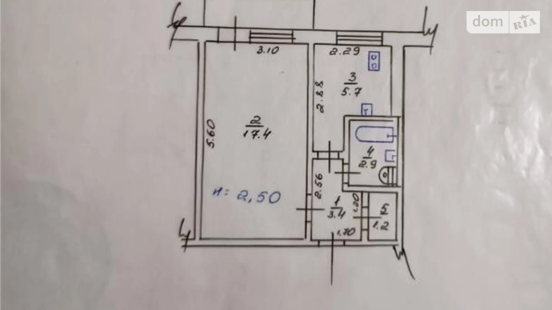 Продается 1-комнатная квартира 32 кв. м в Харькове, просп. Тракторостроителей, 134А - фото 5