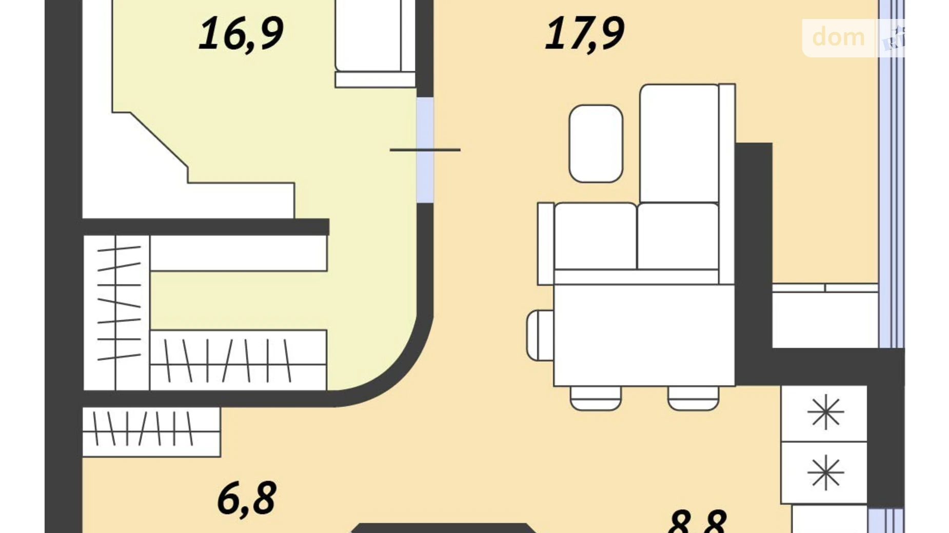Продается 2-комнатная квартира 57.7 кв. м в Киеве, просп. Лобановского(Краснозвездный), 39А - фото 2