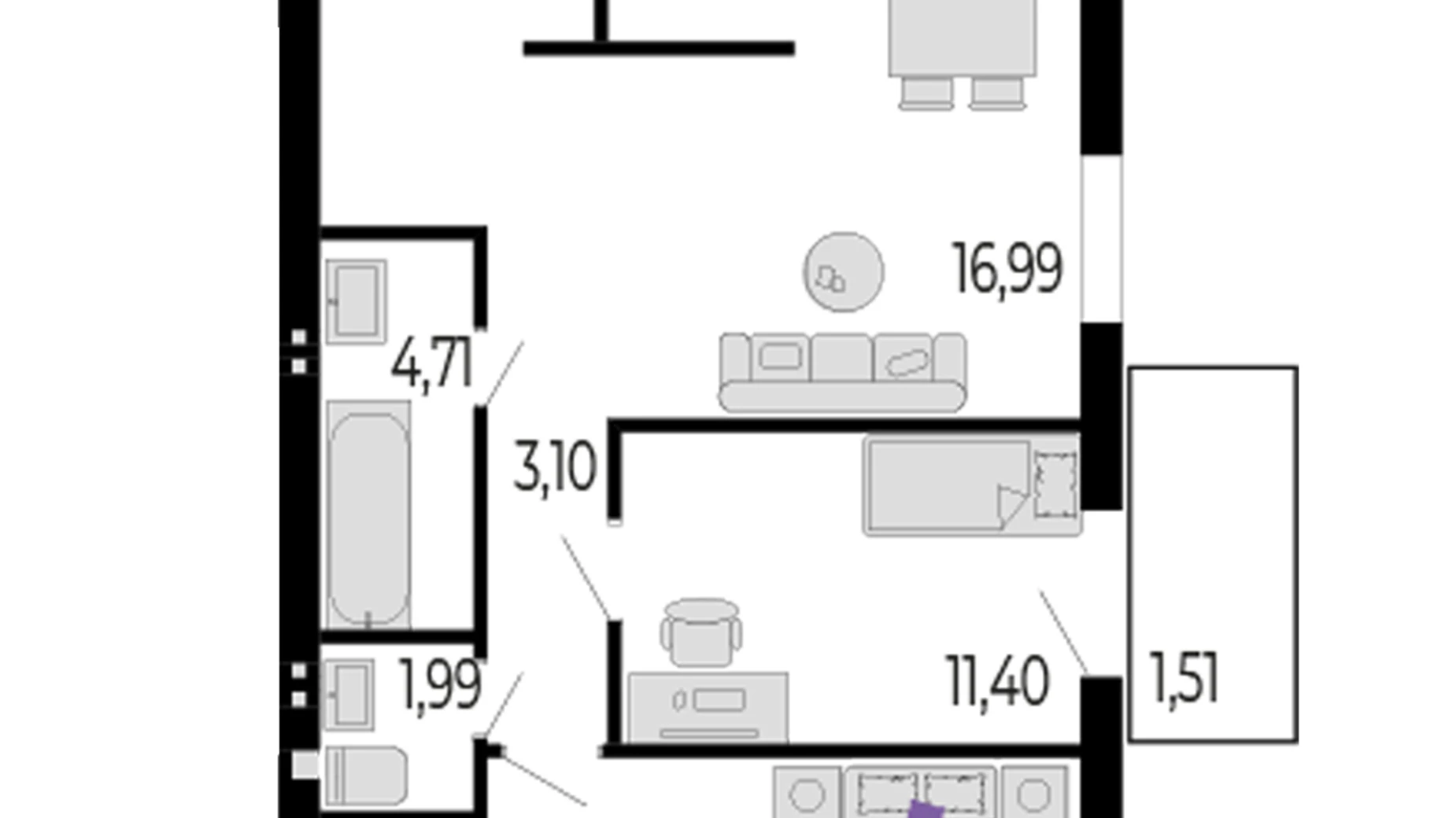 Продається 3-кімнатна квартира 75 кв. м у Крихівцях, цена: 71440 $ - фото 5