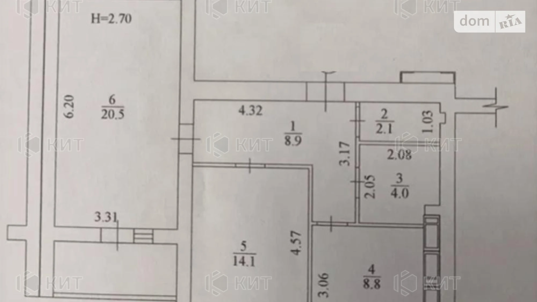 Продается 2-комнатная квартира 61 кв. м в Харькове, ул. Заливная, 12 - фото 2