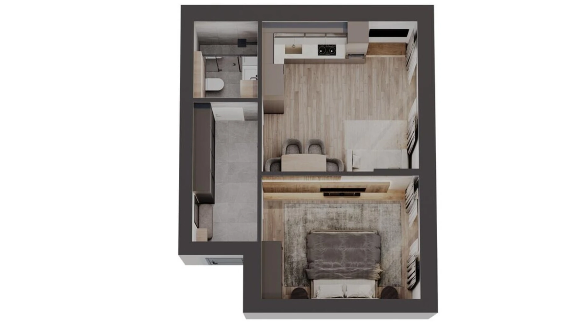 Продается 1-комнатная квартира 40 кв. м в Чагоре, ул. Международная, 41 - фото 4