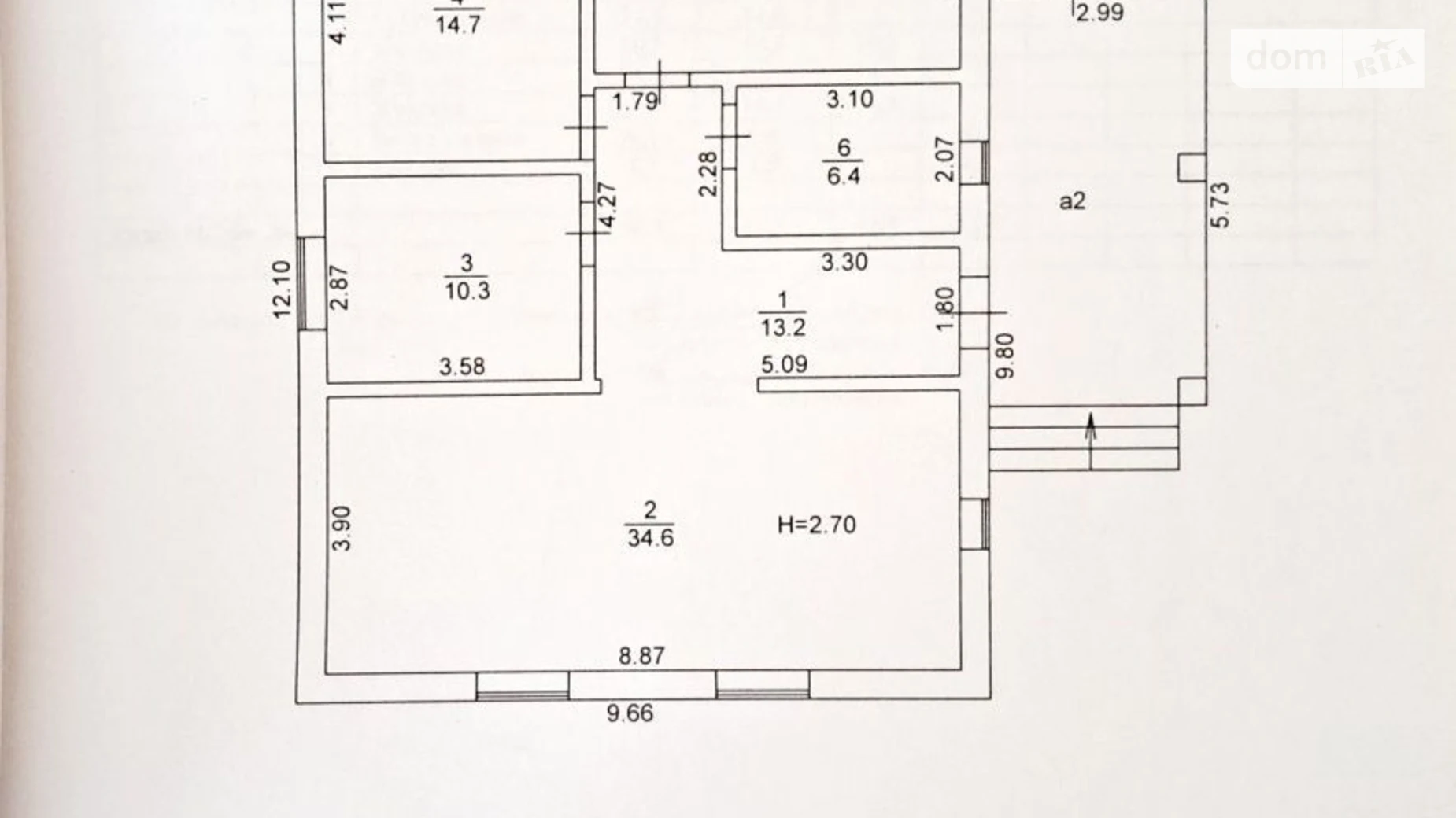 Продается одноэтажный дом 100 кв. м с террасой, цена: 125000 $ - фото 3