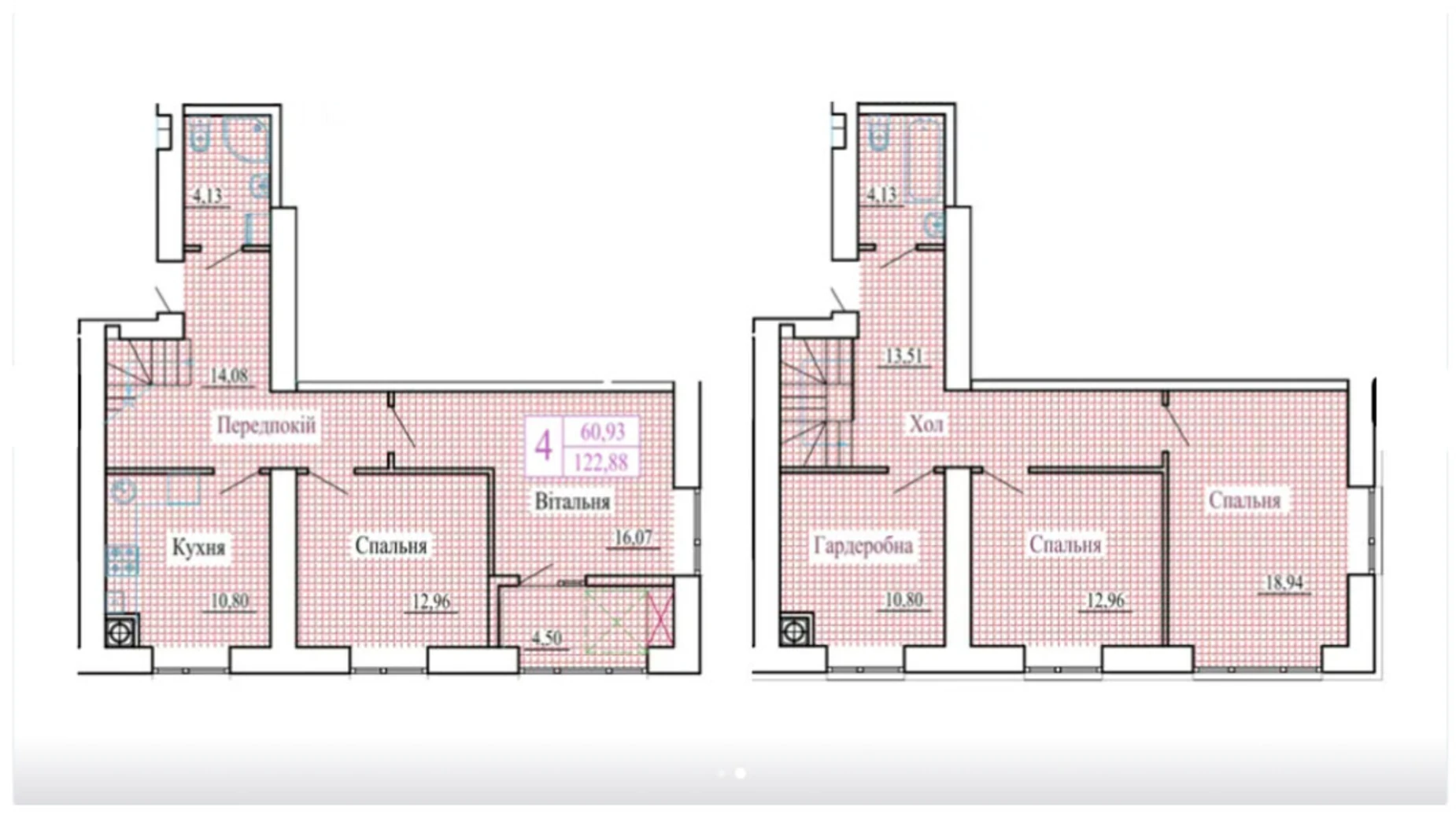 4-комнатная квартира 122.88 кв. м в Луцке, цена: 111456 $ - фото 2