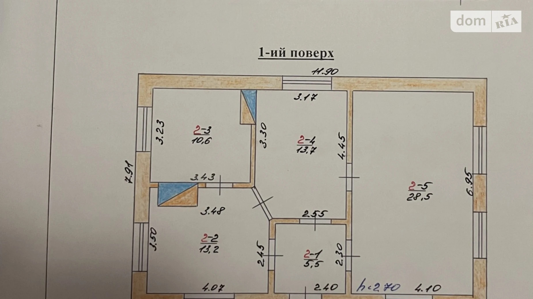 Продается дом на 2 этажа 119.3 кв. м с бассейном, цена: 9000 $ - фото 2