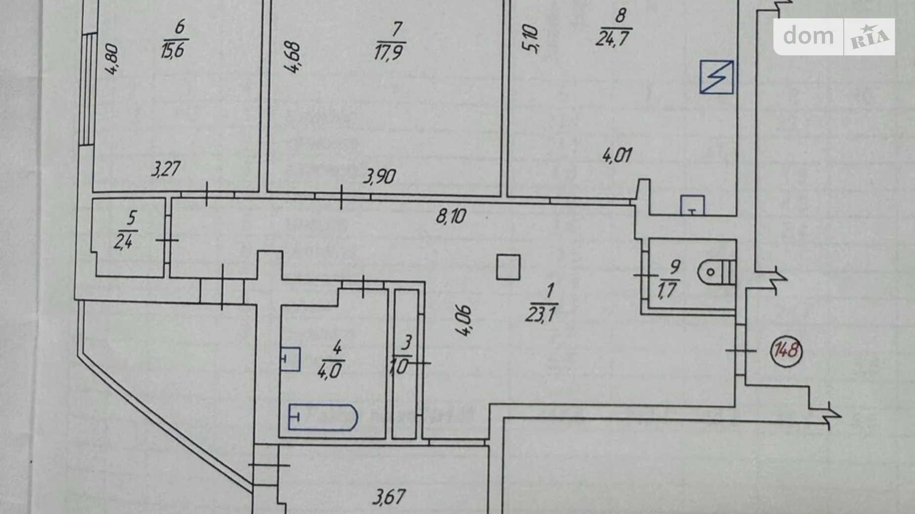 Сдается в аренду 3-комнатная квартира 120 кв. м в Виннице, ул. Стрелецкая, 1 - фото 5