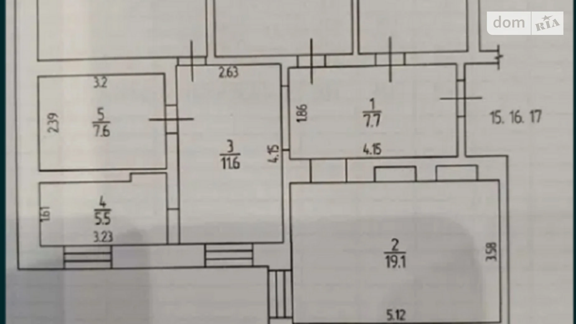 Продается 1-комнатная квартира 92 кв. м в Кропивницком, ул. Вокзальная - фото 2