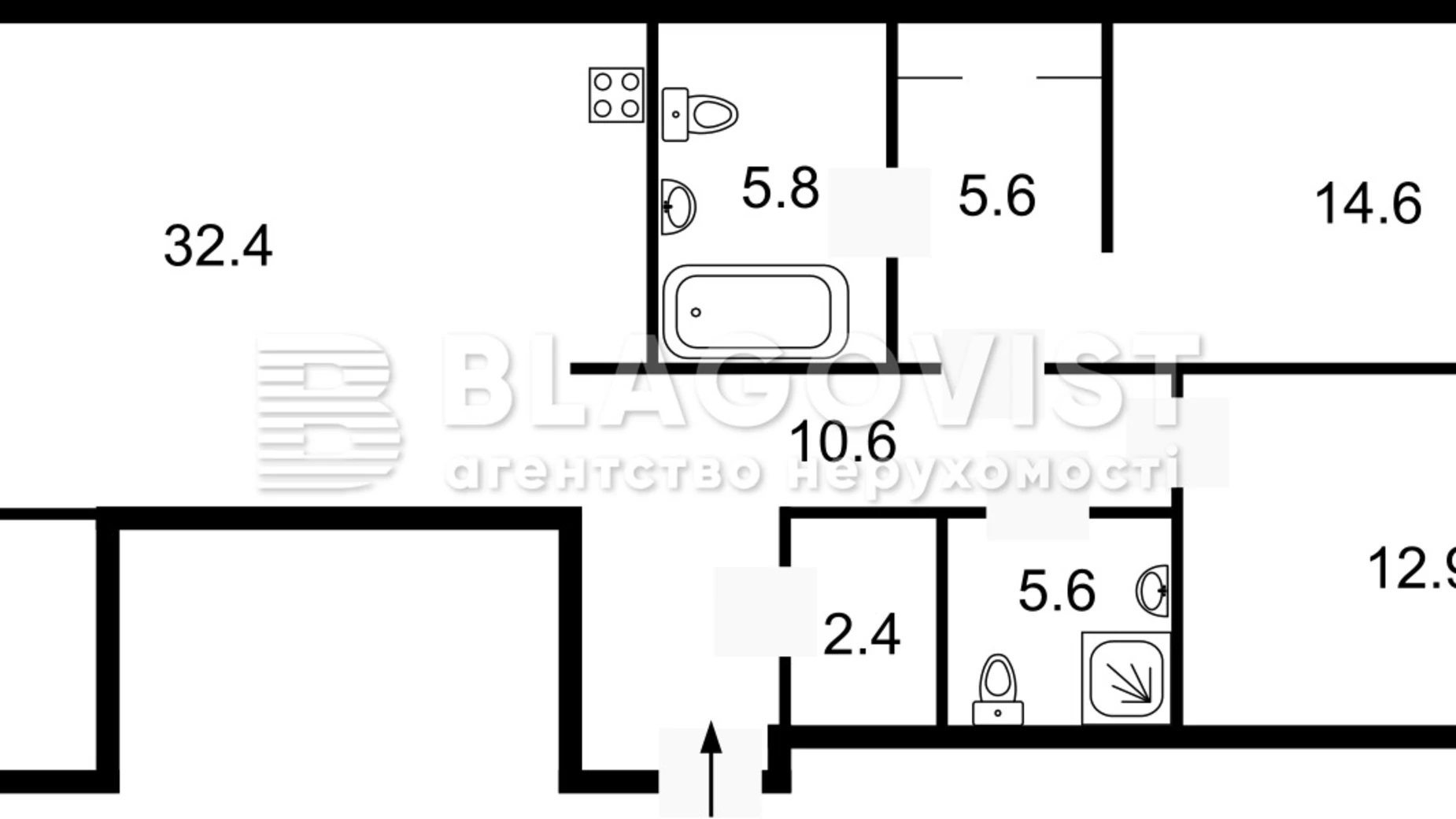 Продається 2-кімнатна квартира 95 кв. м у Києві, вул. Вавилових, 9-11 - фото 3
