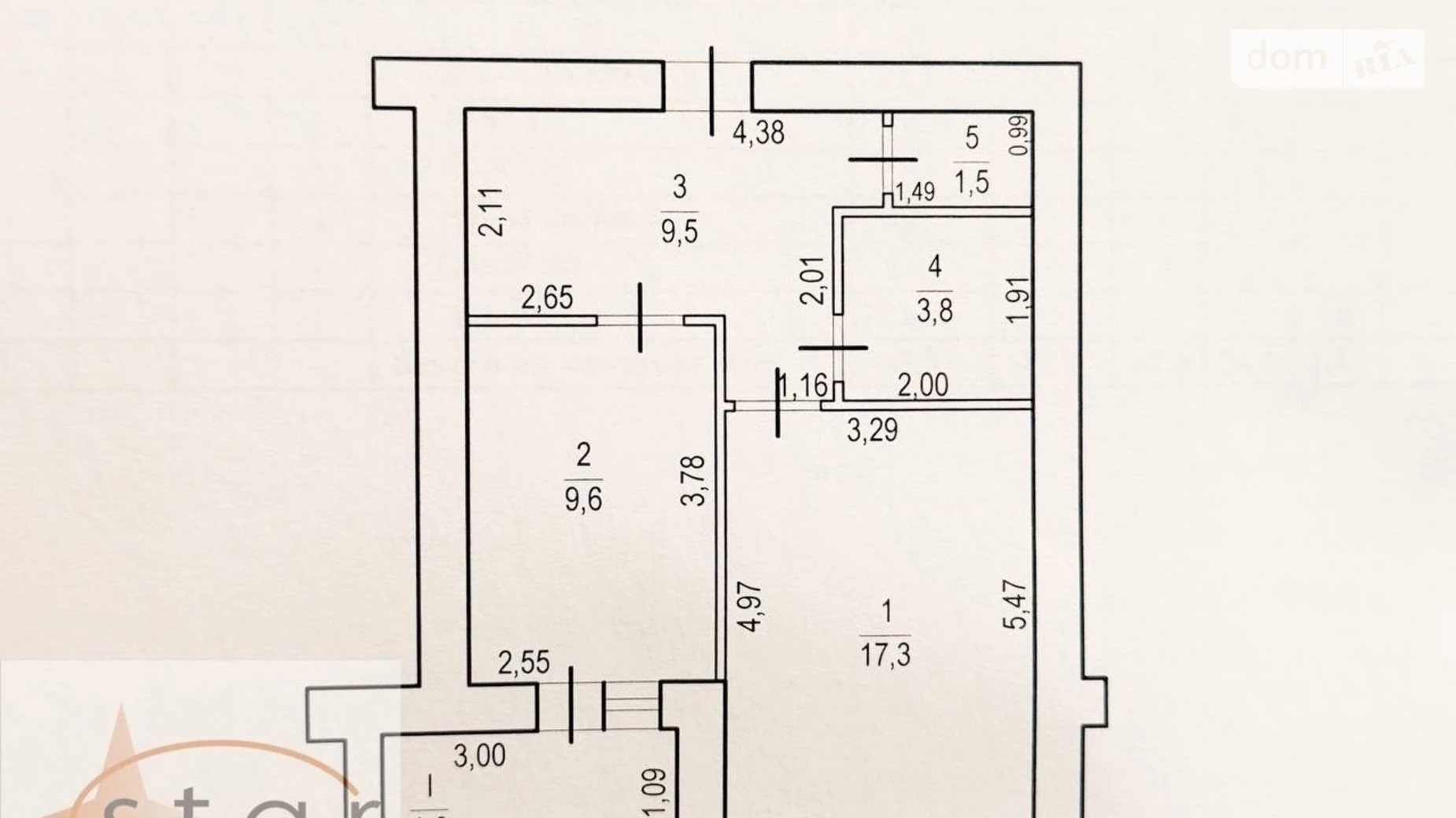 Продається 1-кімнатна квартира 43.3 кв. м у Чернігові, вул. Красносільського, 71А - фото 3