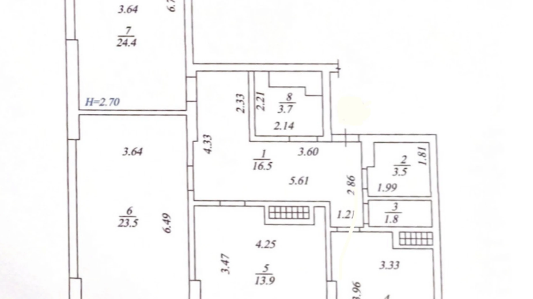 Продается 3-комнатная квартира 96.1 кв. м в Боярке, ул. Белогородская, 51 корпус 6 - фото 2