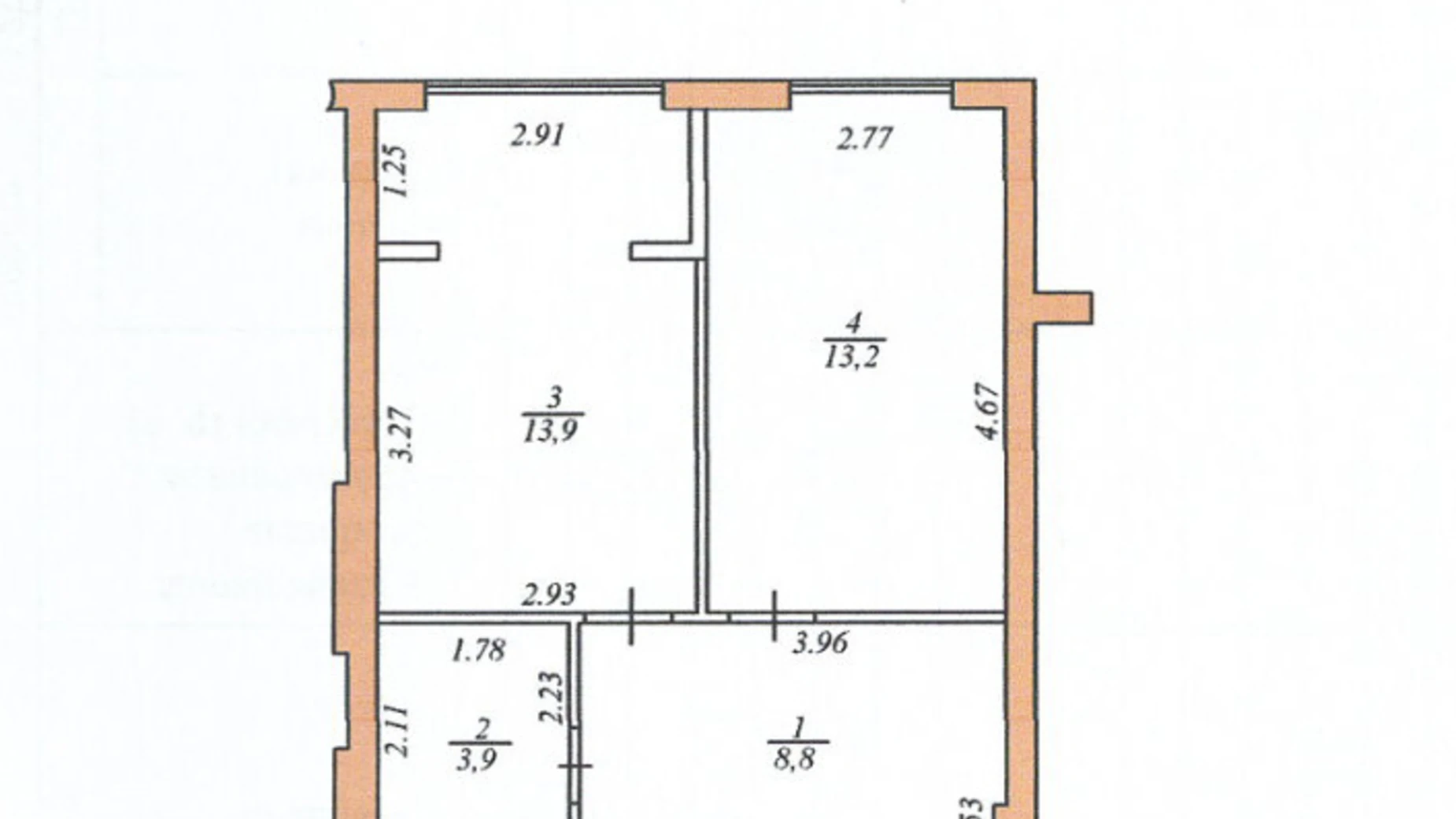 1-комнатная квартира 39.8 кв. м в Тернополе, ул. Госпитальная, 16 - фото 2