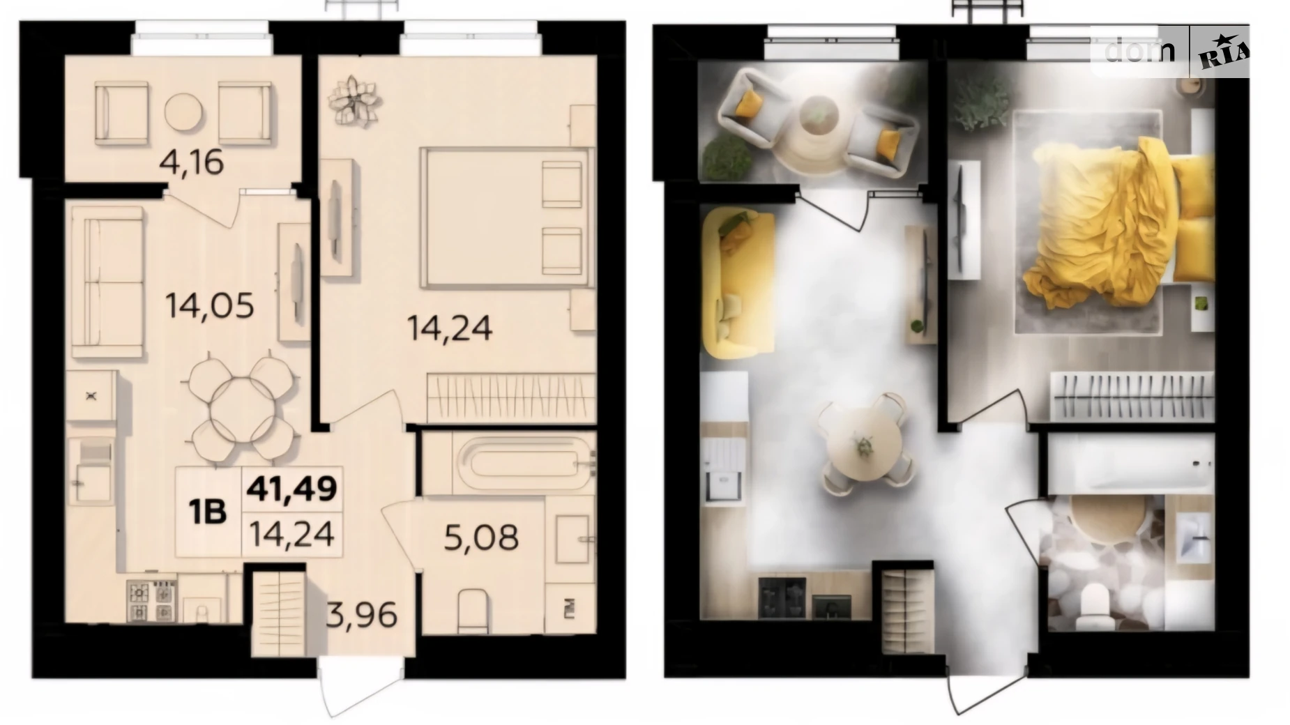 Продається 1-кімнатна квартира 41.5 кв. м у Вінницьких Хуторах, Немирівське шосе, 94 - фото 3