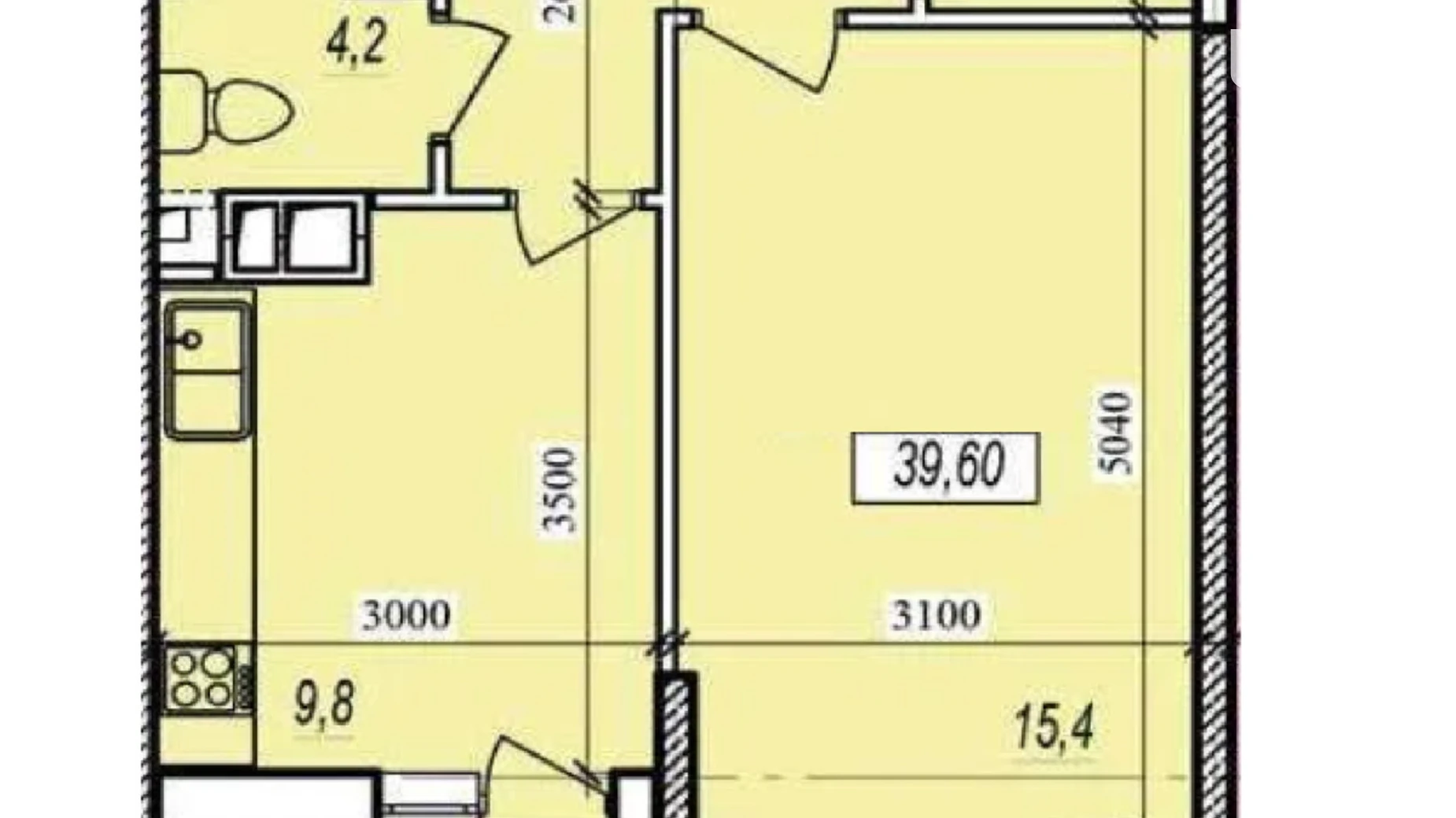 Продается 1-комнатная квартира 39.6 кв. м в Одессе, ул. Прохоровская - фото 2