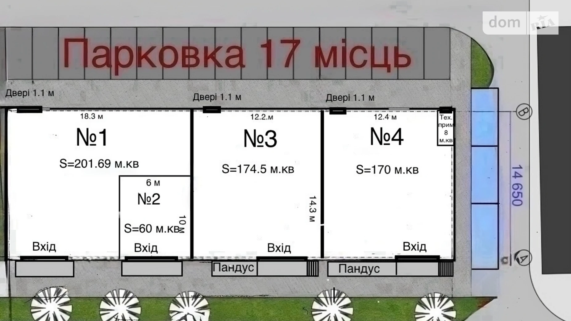 Сдается в аренду помещения свободного назначения 60 кв. м в 1-этажном здании, цена: 40000 грн - фото 3