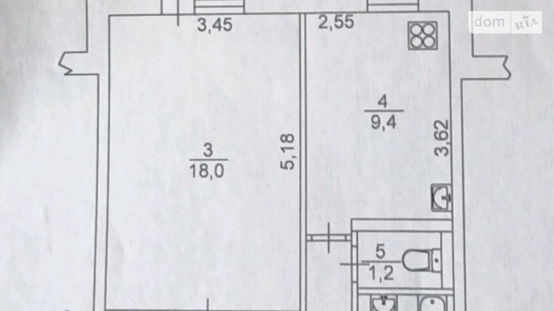 Продается 1-комнатная квартира 40 кв. м в Киеве, ул. Константина Данькевича, 15 - фото 3