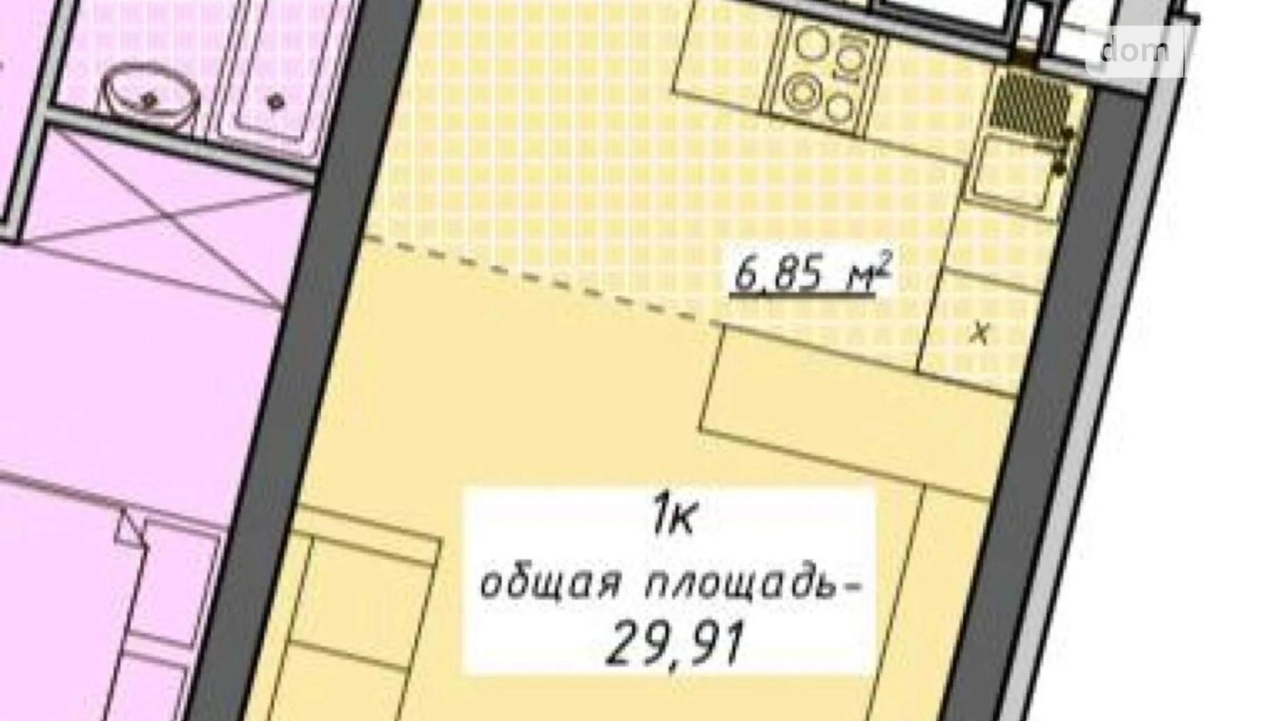 Продается 1-комнатная квартира 30 кв. м в Одессе, пер. Курортный, 2 - фото 2