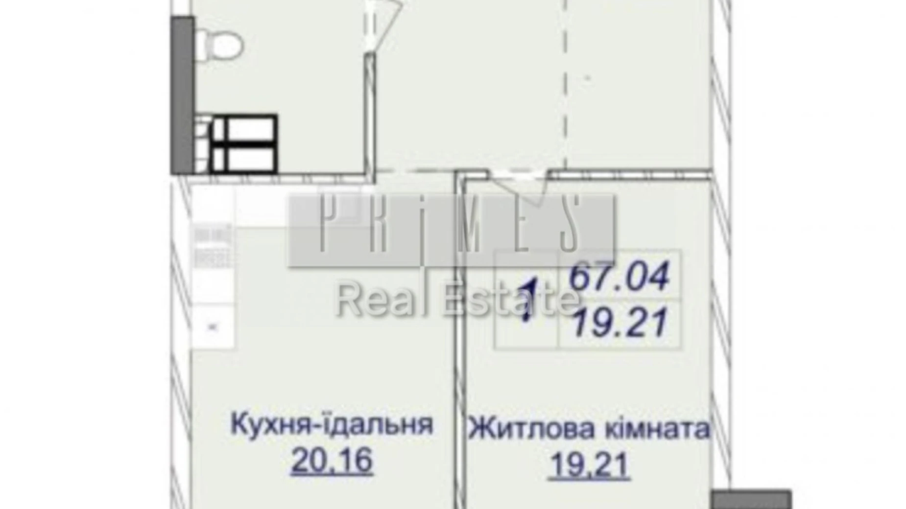 Продается 1-комнатная квартира 67 кв. м в Киеве, ул. Андрея Верхогляда(Драгомирова), 1-20А - фото 2