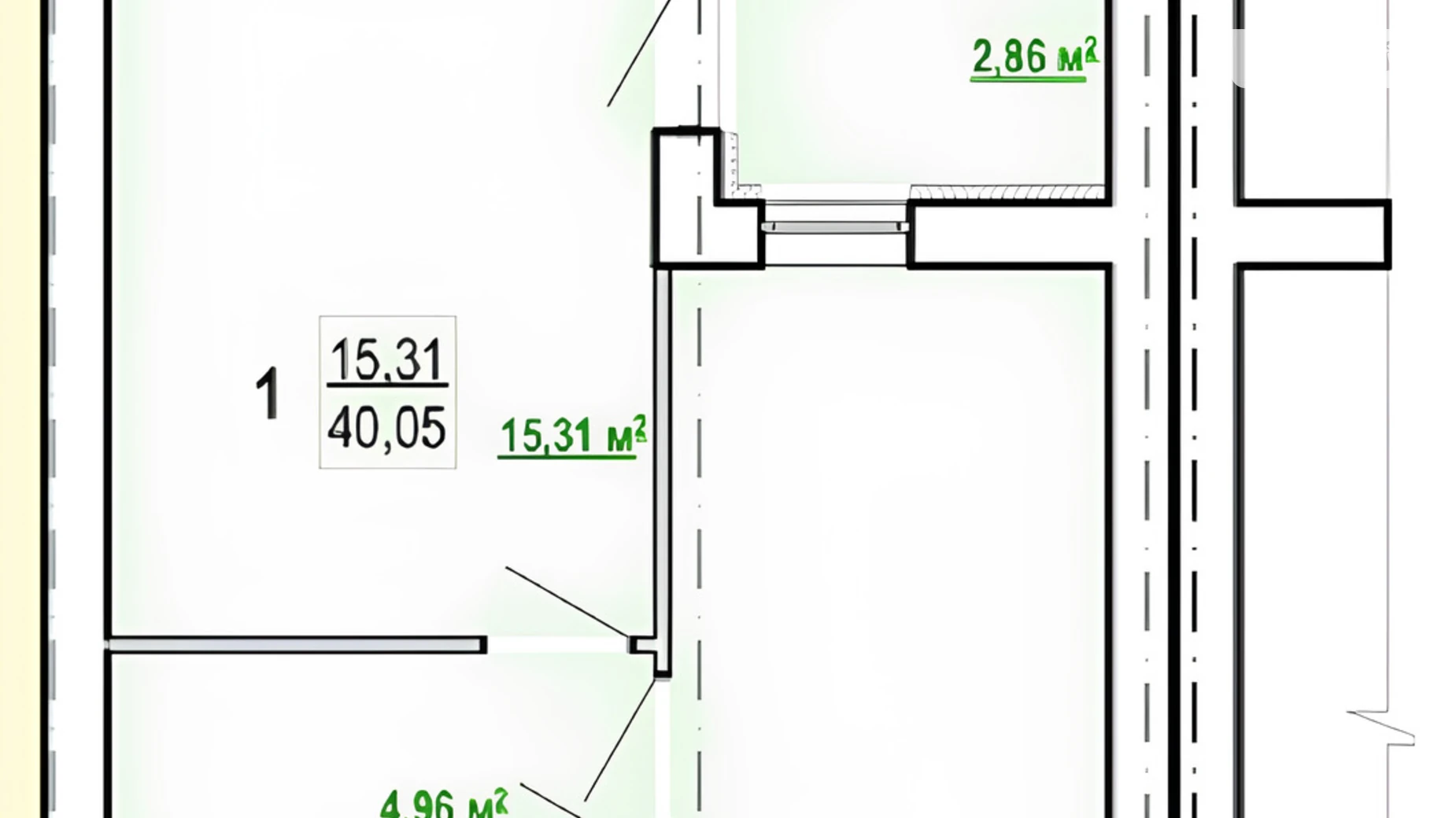 Продается 1-комнатная квартира 40 кв. м в Харькове, ул. Борткевича, 9 - фото 2