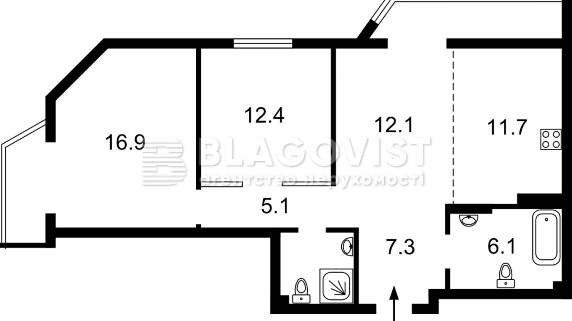 Продается 2-комнатная квартира 80 кв. м в Киеве, цена: 179000 $ - фото 4