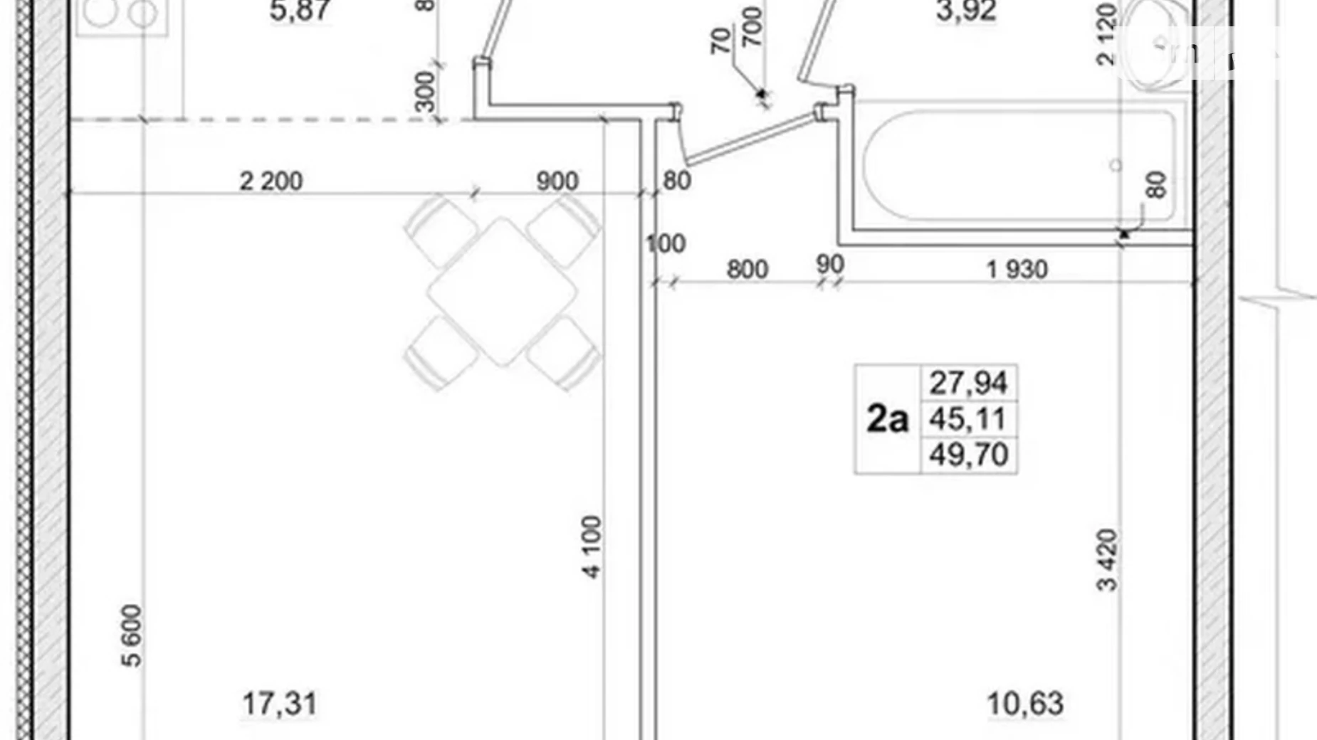 Продается 2-комнатная квартира 49.4 кв. м в, цена: 46000 $ - фото 4