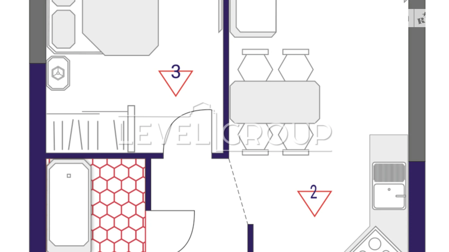 Продается 1-комнатная квартира 45 кв. м в Киеве, ул. Причальная, 10 - фото 3