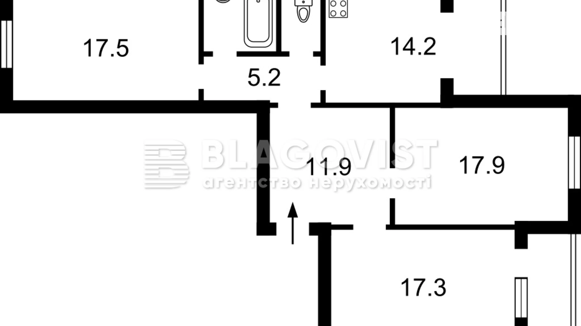 Продается 3-комнатная квартира 98 кв. м в Киеве, просп. Науки, 55А - фото 4