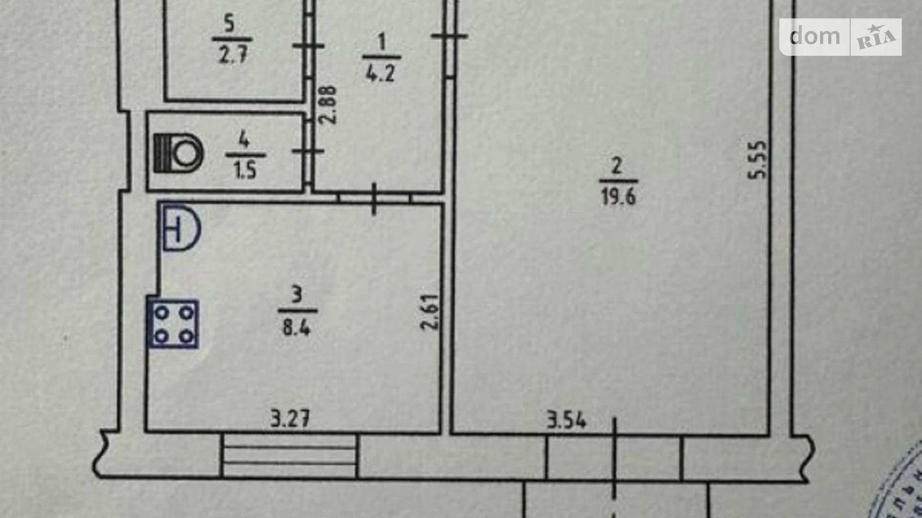 Продается 1-комнатная квартира 38 кв. м в Киеве, ул. Михаила Бойчука, 15А - фото 2