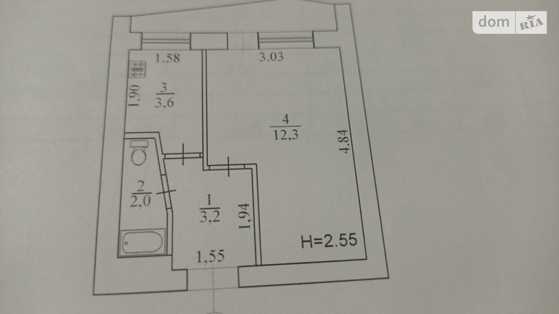 Продається 1-кімнатна квартира 25 кв. м у Києві, вул. Юрія Іллєнка, 89 - фото 4