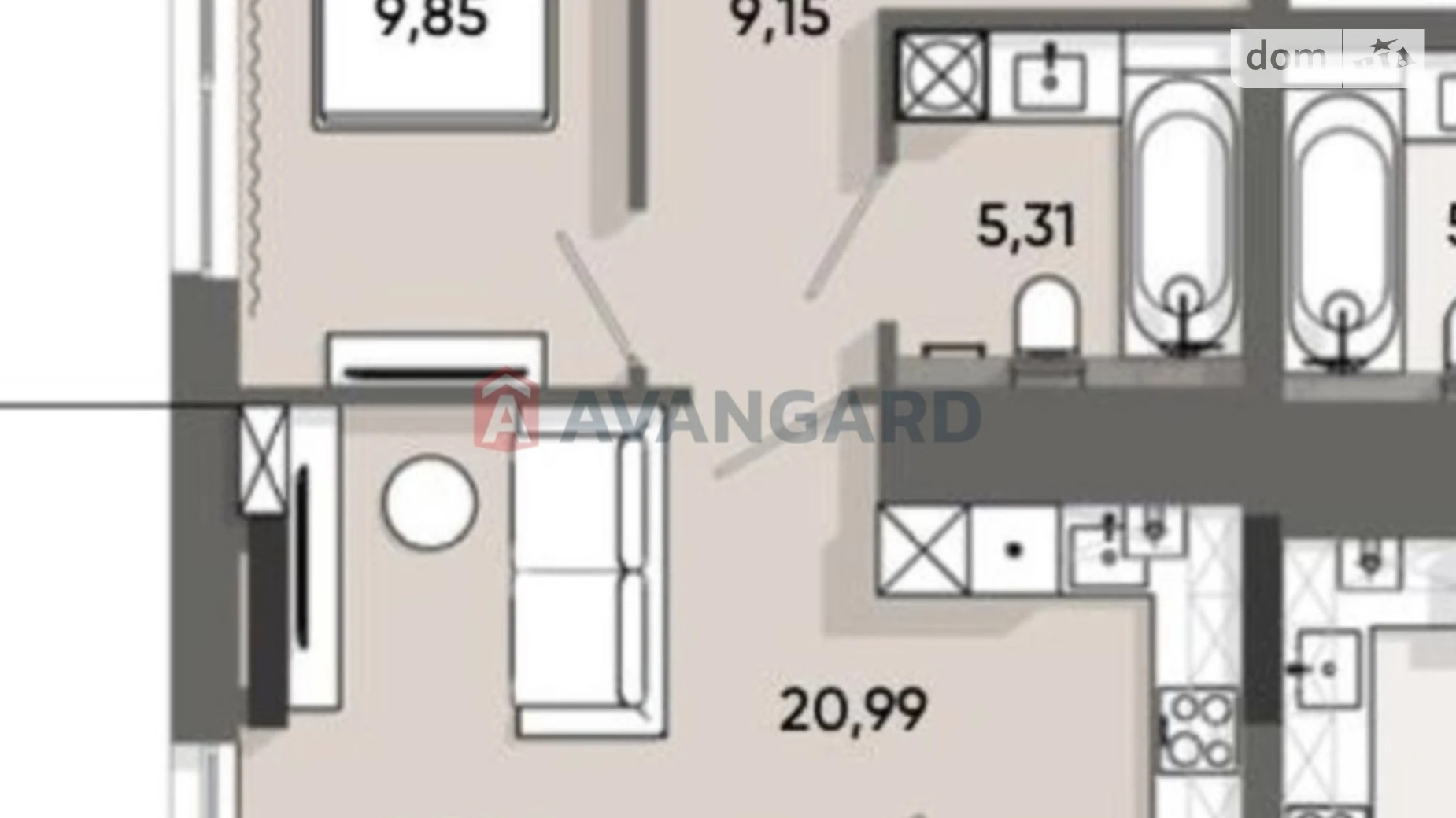 Продается 1-комнатная квартира 50.13 кв. м в Львове, ул. Раковского - фото 5