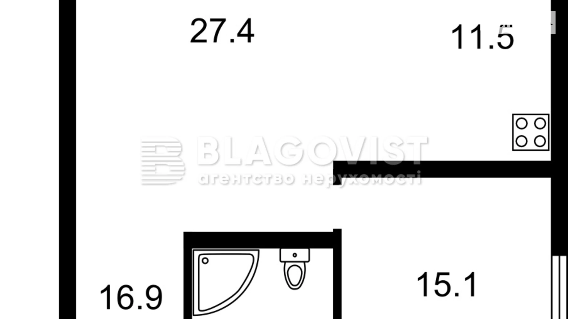 Продається 2-кімнатна квартира 80 кв. м у Києві, просп. Берестейський(Перемоги), 5В - фото 3