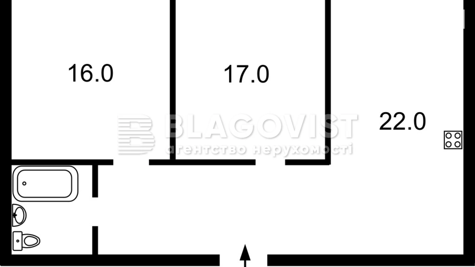 Продається 2-кімнатна квартира 60 кв. м у Києві, вул. Богданівська, 7В - фото 2