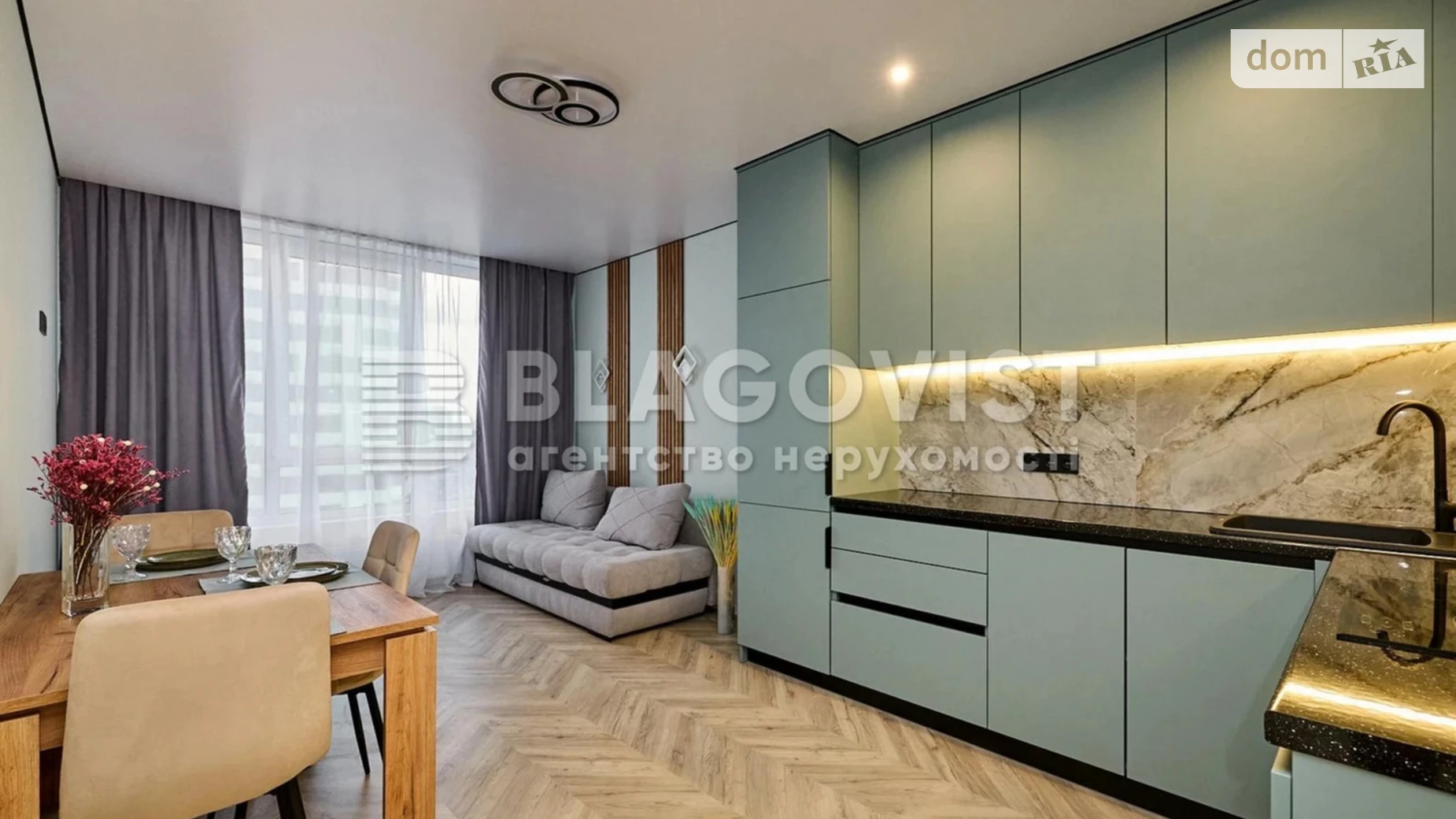 Продается 1-комнатная квартира 43 кв. м в Киеве, ул. Всеволода Змиенко, 15/23 - фото 2