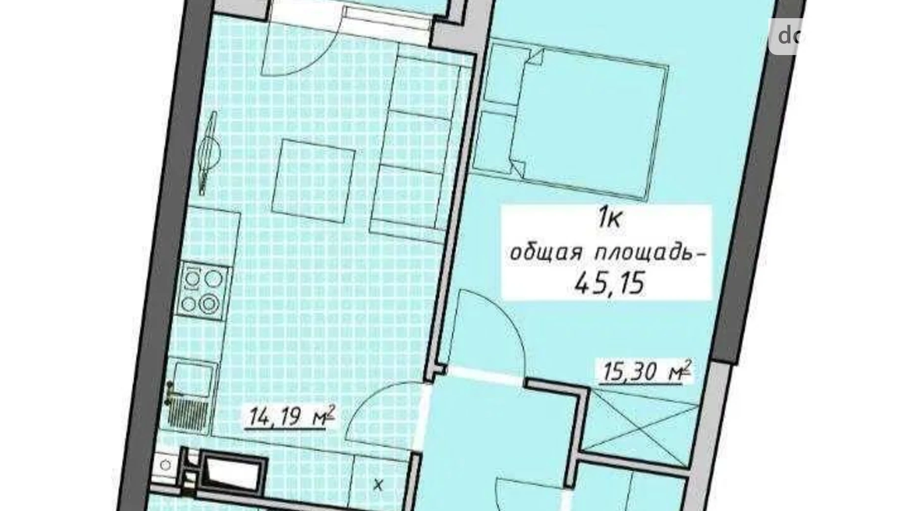 Продается 1-комнатная квартира 45 кв. м в Одессе, пер. Курортный, 2 - фото 5