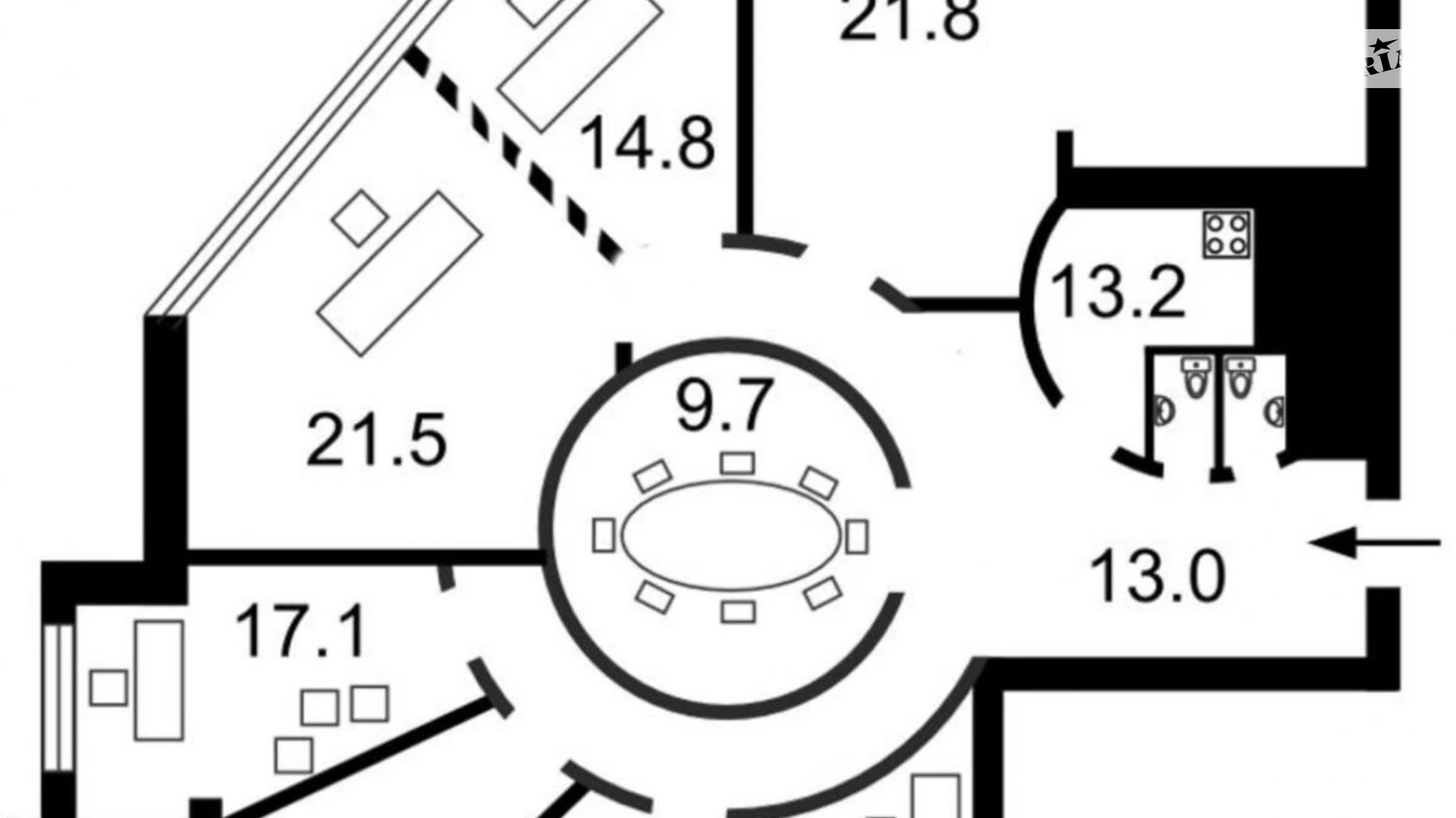 Продается 4-комнатная квартира 181.2 кв. м в Киеве, ул. Большая Васильковская, 72 - фото 3