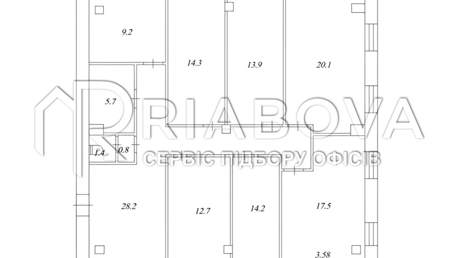 Сдается в аренду офис 144 кв. м в бизнес-центре, цена: 46944 грн - фото 2