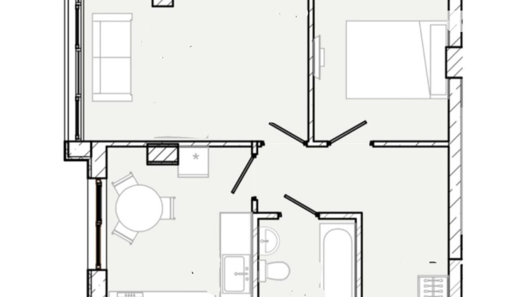 Продается 2-комнатная квартира 48.3 кв. м в Крыжановка, ул. Марсельская - фото 3