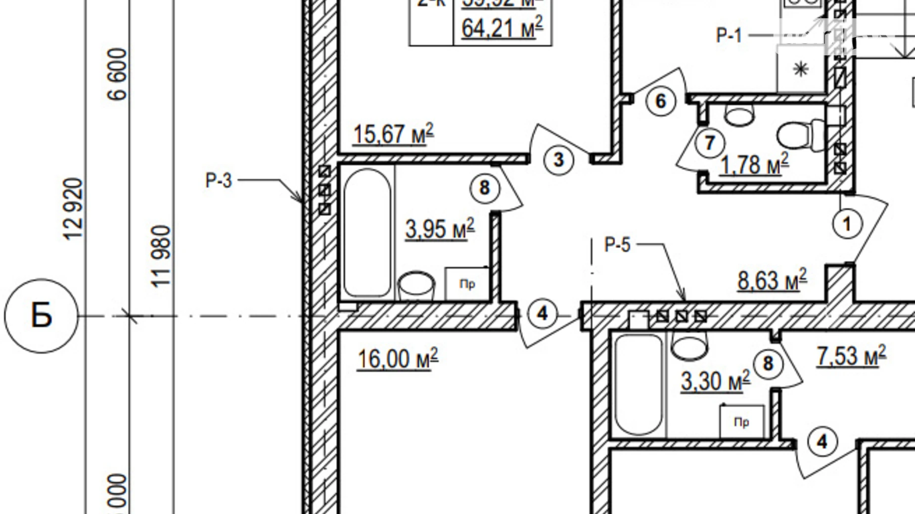 Продається 2-кімнатна квартира 65 кв. м у Брюховичах, вул. Бурденка, 18В - фото 5