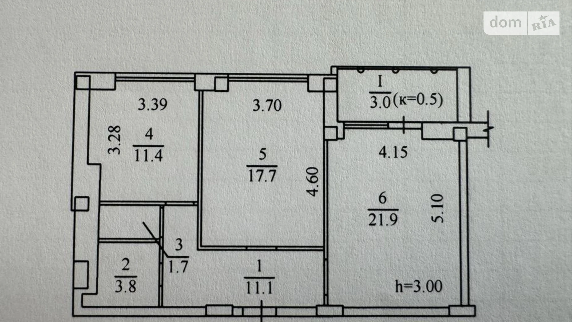 Продается 2-комнатная квартира 70.6 кв. м в Днепре, пер. Добровольцев, 3 - фото 3