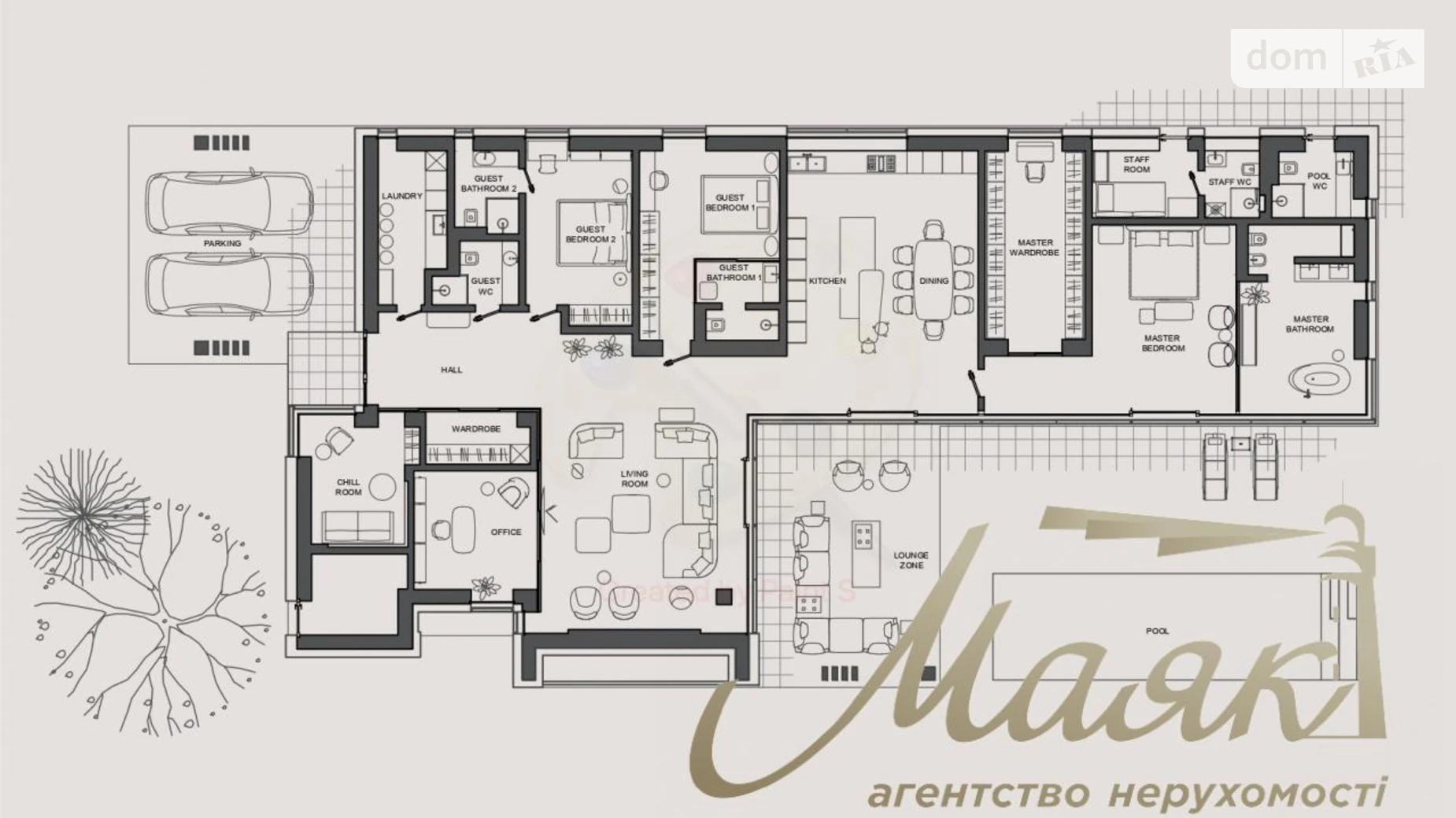 Продается одноэтажный дом 300 кв. м с камином, цена: 1250000 $ - фото 4