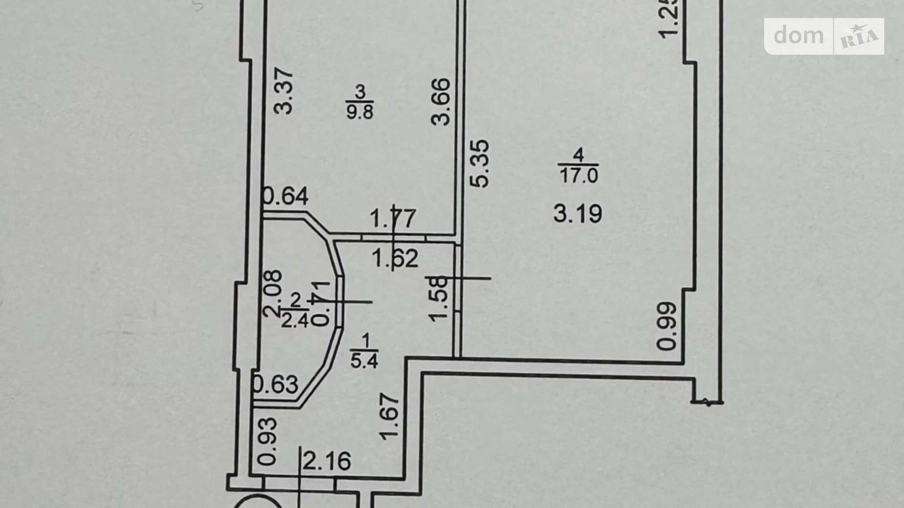 Продается 1-комнатная квартира 34.6 кв. м в Ивано-Франковске, ул. Ленкавского, 2А корпус 1-2 - фото 2