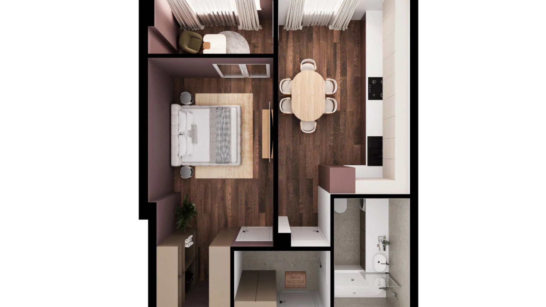 Продается 1-комнатная квартира 44.6 кв. м в Крыжановка, ул. Семена Палия(Днепропетровская дорога), 21 - фото 4