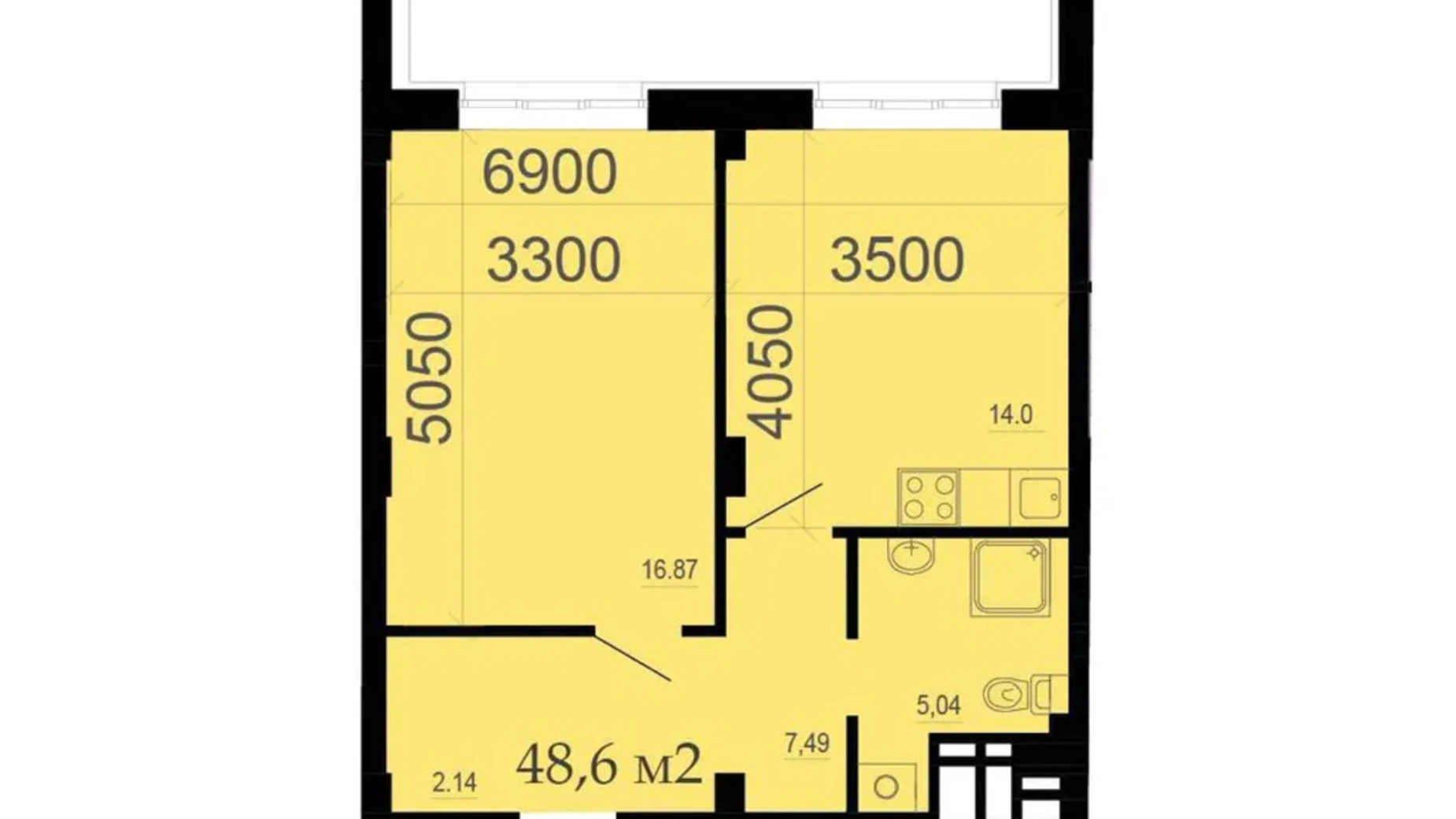 Продается 1-комнатная квартира 48 кв. м в Днепре, ул. Набережная Победы, 40Д - фото 5