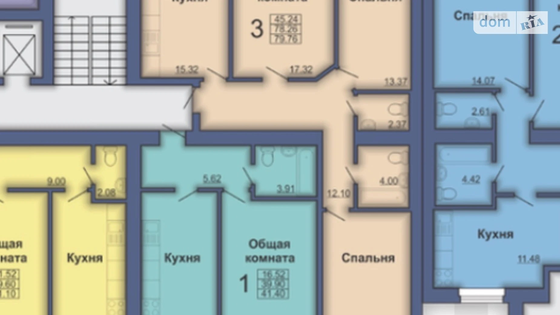 Продается 3-комнатная квартира 83.8 кв. м в, цена: 90000 $ - фото 5