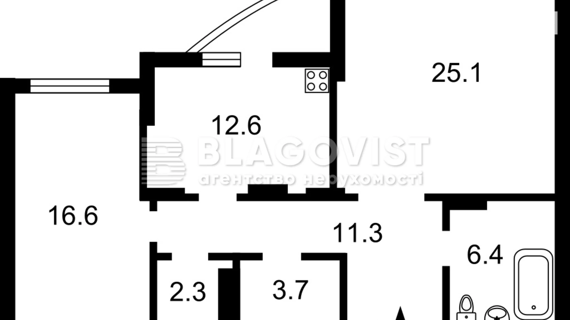 Продается 2-комнатная квартира 79 кв. м в Киеве, ул. Демеевская, 13 - фото 2