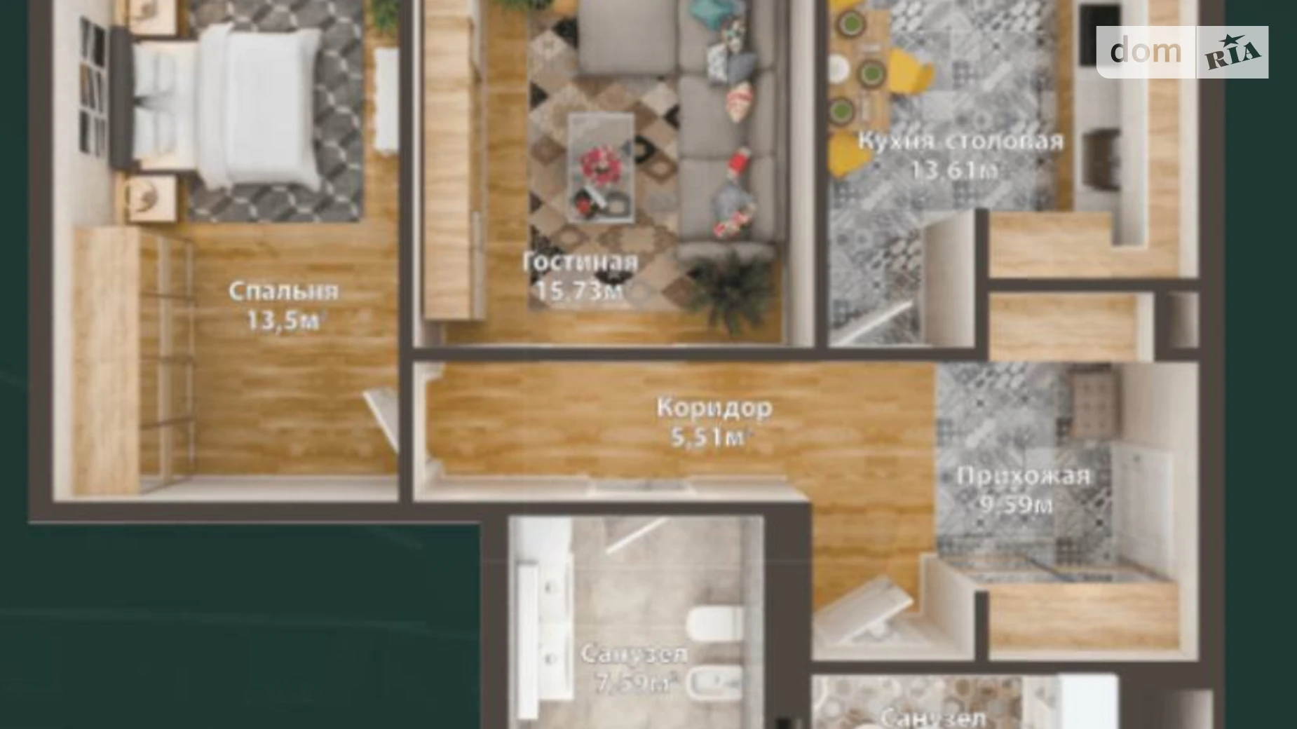 Продается 2-комнатная квартира 75 кв. м в Днепре, ул. Набережная Победы, 9 - фото 4