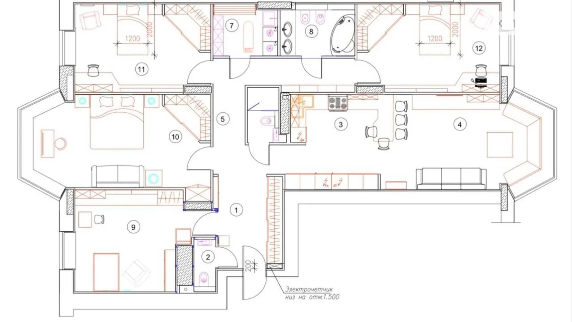 Продается 5-комнатная квартира 162 кв. м в Днепре, ул. Мандрыковская, 136 - фото 4