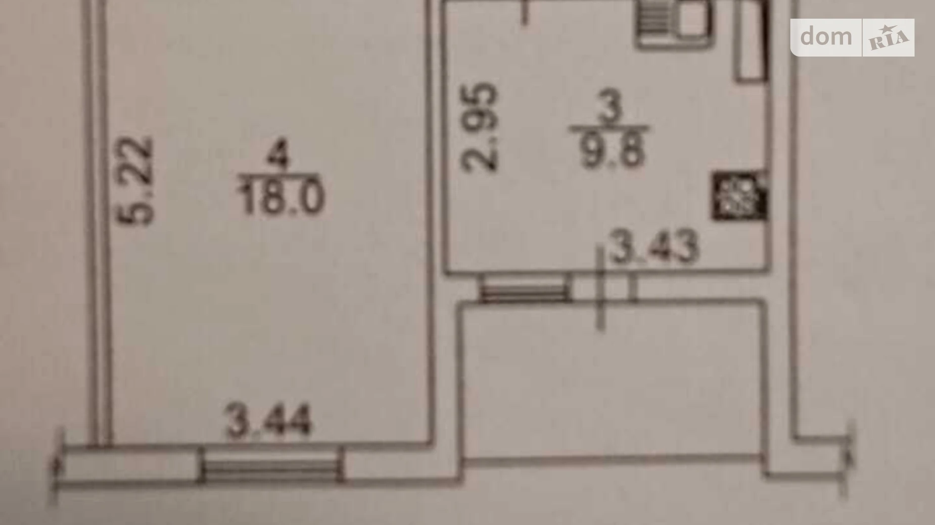 Продается 1-комнатная квартира 43.3 кв. м в Киеве, ул. Урловская, 38 - фото 3